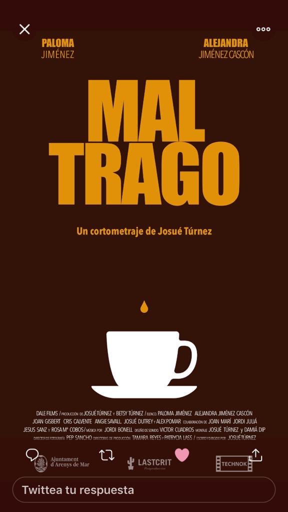 Hoy es el cumple de <a href="/josueturnez/">Josué</a> felicidades amor!! una joya de persona y de guionista y éste es su último corto♥️ otra joya en la que participo con <a href="/Alejimenecascon/">Alejandra Jiménez Cascón</a> @BetsyTurnez mi familia!