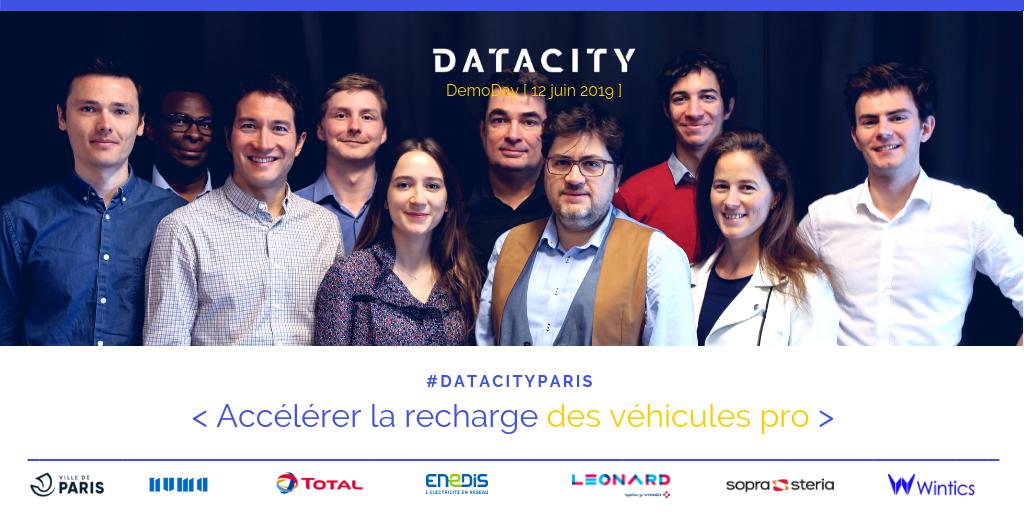 Recharge électrique en 5 à 10 min dans Paris pour les taxis, camionnettes et autres véhicules pro ? C'est le challenge #DataCity de @Total, <a href="/enedis_paris/">Enedis à Paris</a>, <a href="/WeAreLeonard/">Leonard</a> ,<a href="/SopraSteria_fr/">Sopra Steria France</a>, <a href="/Paris/">Paris</a> et @WinticsAI 🚖 Tous les résultats au DemoDay #DataCity 👉 buff.ly/2XXQekk