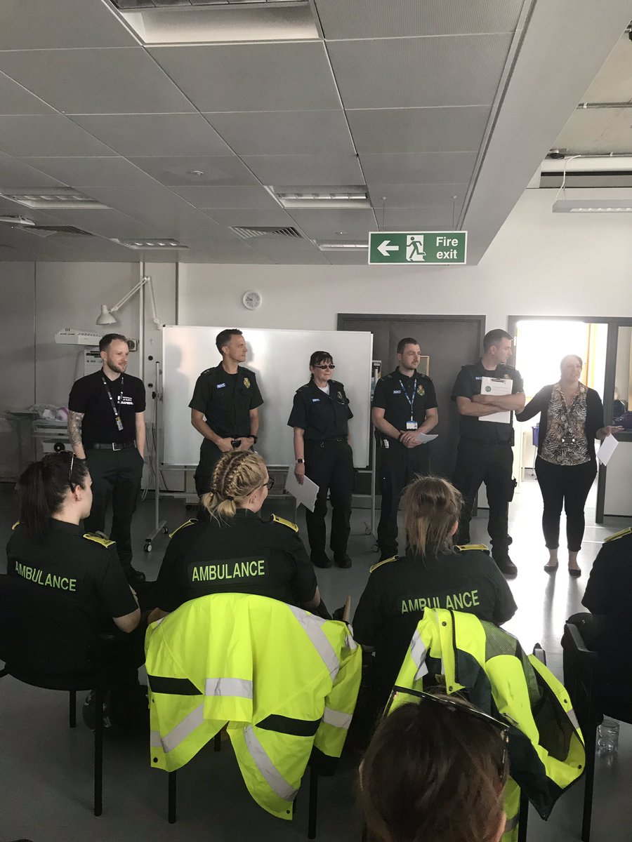 LCunnell's tweet photo. Preparing  for our learning from Incidents simulation. Working in partnership with our amazing @EastEnglandAmb colleagues. @UOS_Health @SFMassie @Andy_Flockhart @Thomson2C @LeeAnneWitter @riches_rob https://t.co/USxHk90gmx