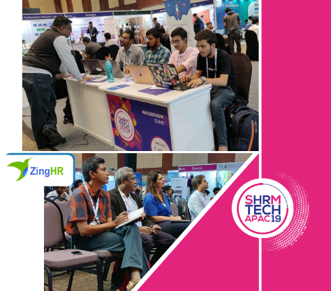 ZingHR's tweet photo. The Tough Get Going When The Going Get's Tough.
An intense Hackathon Session judged by our very own @prasad_rajappan @SHRMindia's #SHRMTech19
#ZingHR #CaptainZingo #HRTechTrends #Hacktahon https://t.co/q77XOnyTu8