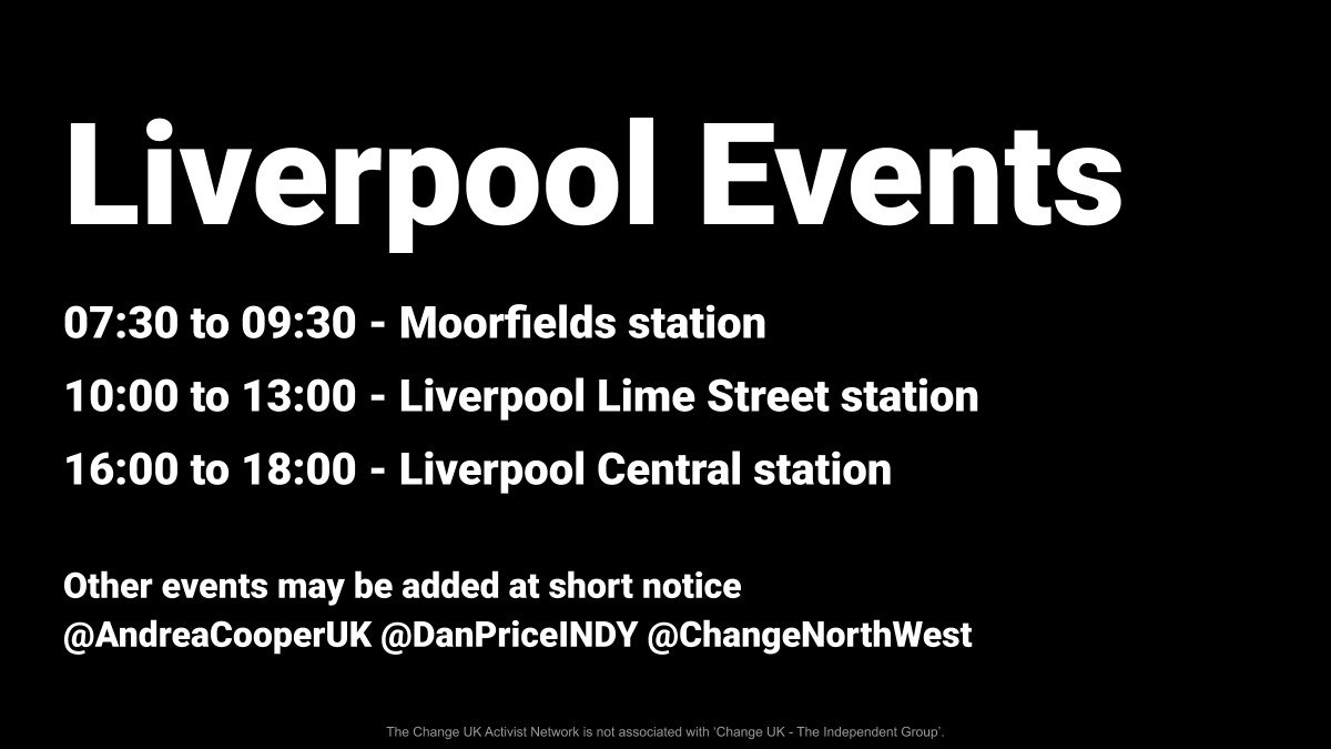 Today's events in Liverpool!