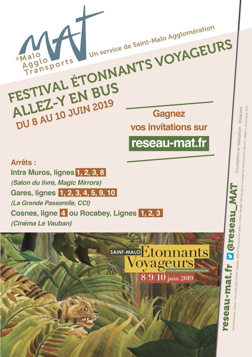 Nous sommes partenaires du festival Étonnants voyageurs 📚
▶️ Gagnez vos invitations sur : reseau-mat.fr
<a href="/FestivalEV/">Saint-Malo Étonnants Voyageurs</a>