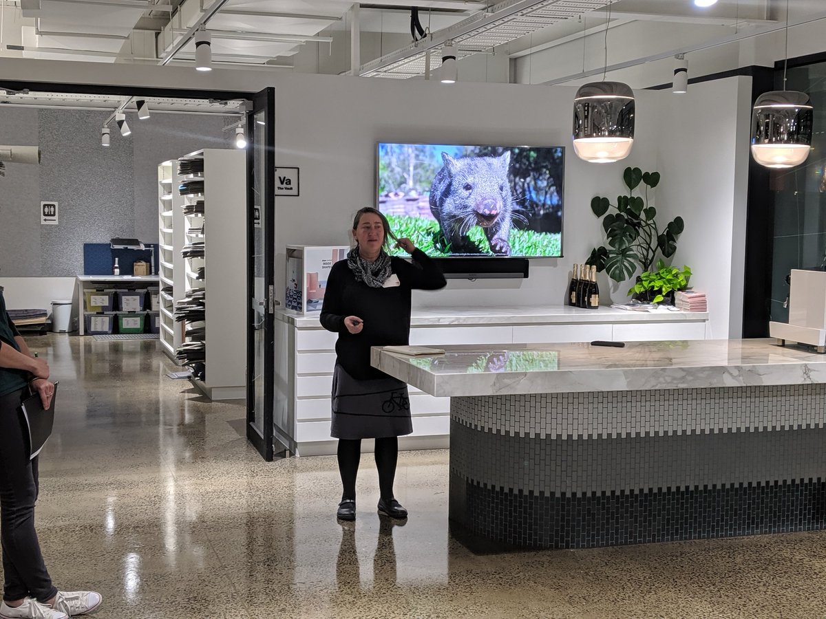 Time for another Living Future Collaborative Melbourne meeting.  Starting of by learning about Waring wombat season..thank you <a href="/Jane8Toner/">💧Jane Toner</a> #livingfuture