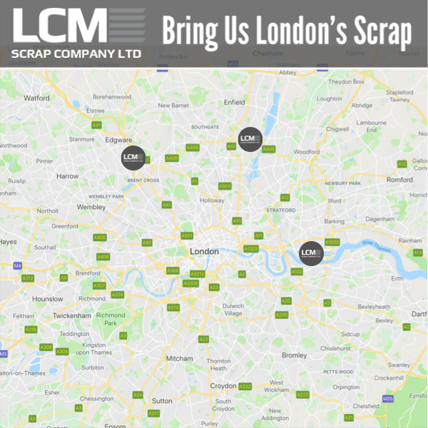 LCMScrapCompany's tweet photo. With 3 locations positioned around #London you will never be too far away from great scrap metal prices and a great service to go with them. Bring us your ferrous, non-ferrous metals by the kg or by the tonne and we will give you a same day payment. #scrapmetal #scrapmetalprices https://t.co/tgheC3k69n
