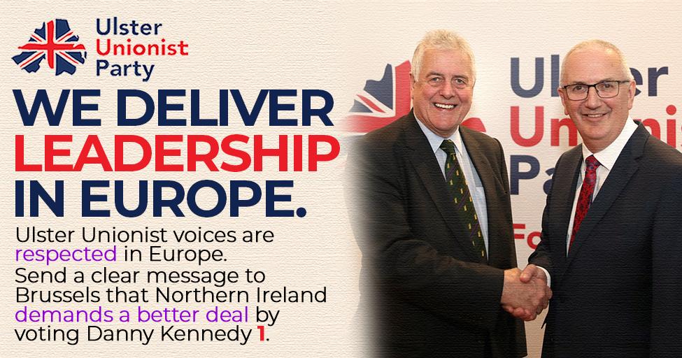 DKennedy_UUP's tweet image. I'm the best-placed candidate in this election to build upon the legacy of @JNicholsonMEP. 

During his 30 years of service, Jim has delivered for people of all backgrounds in Northern Ireland.

Its time to put Northern Ireland first. Vote #Kennedy1 today. 🗳️