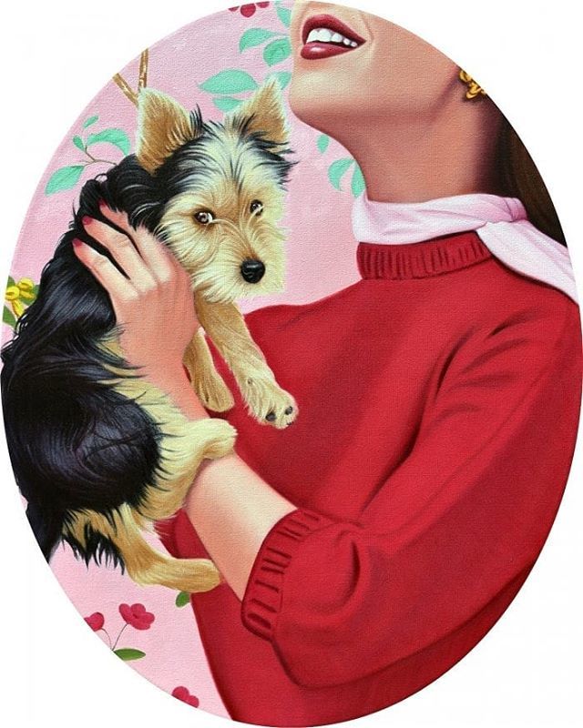 #artwork Daisy by #artist James Rieck #painting bit.ly/2HJqP7y