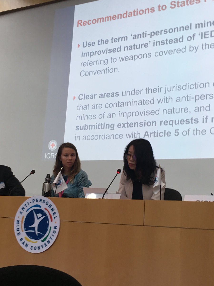 MineBanTreaty's tweet photo. #APMineBanISM @ICRC's non-paper on #IEDs Falling Within the Scope of the Convention. Fact: @MineBanTreaty Art2 states "Anti-personnel mine is a mine designed 2be exploded by the presence, proximity or contact of a person that will incapacitate, injure or kill one or more persons" https://t.co/oQptjnZs2I