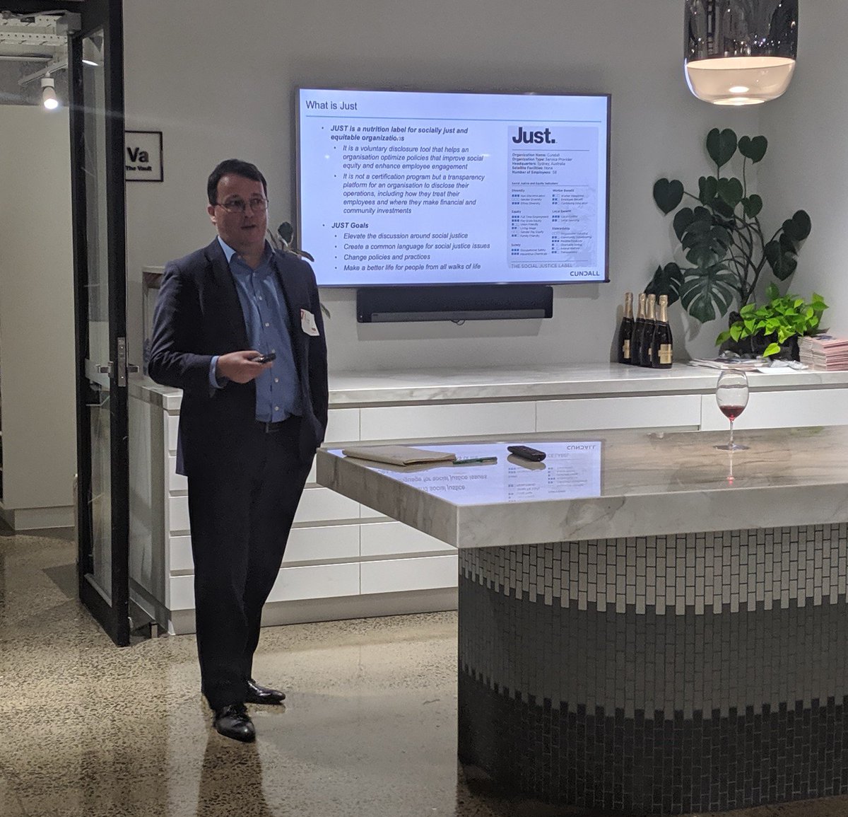 Caimon McCabe talking about the LBC Just label and how the process has challenged Cundall to consider the social impact of their organisation.  #livingfuture