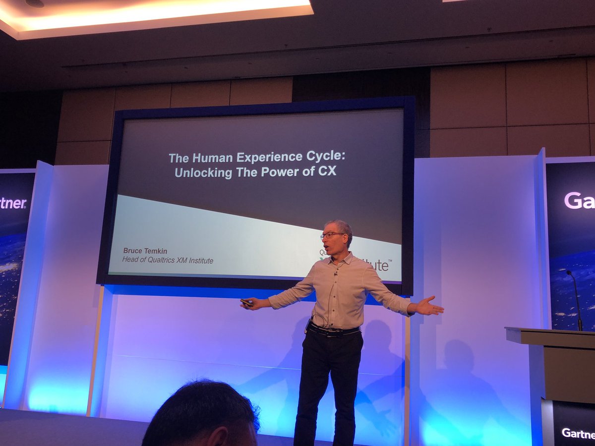 shalinimitha's tweet image. Listening to my #SAP_CX #Qualtrics colleague @brucetemkin Human Experience Cycle.  #GartnerCX
