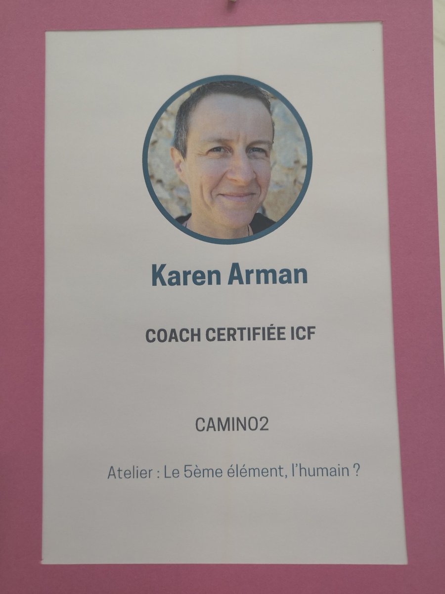 Atelier "Le 5eme élément, l'humain" de Marianne Auriac et Karen Arman