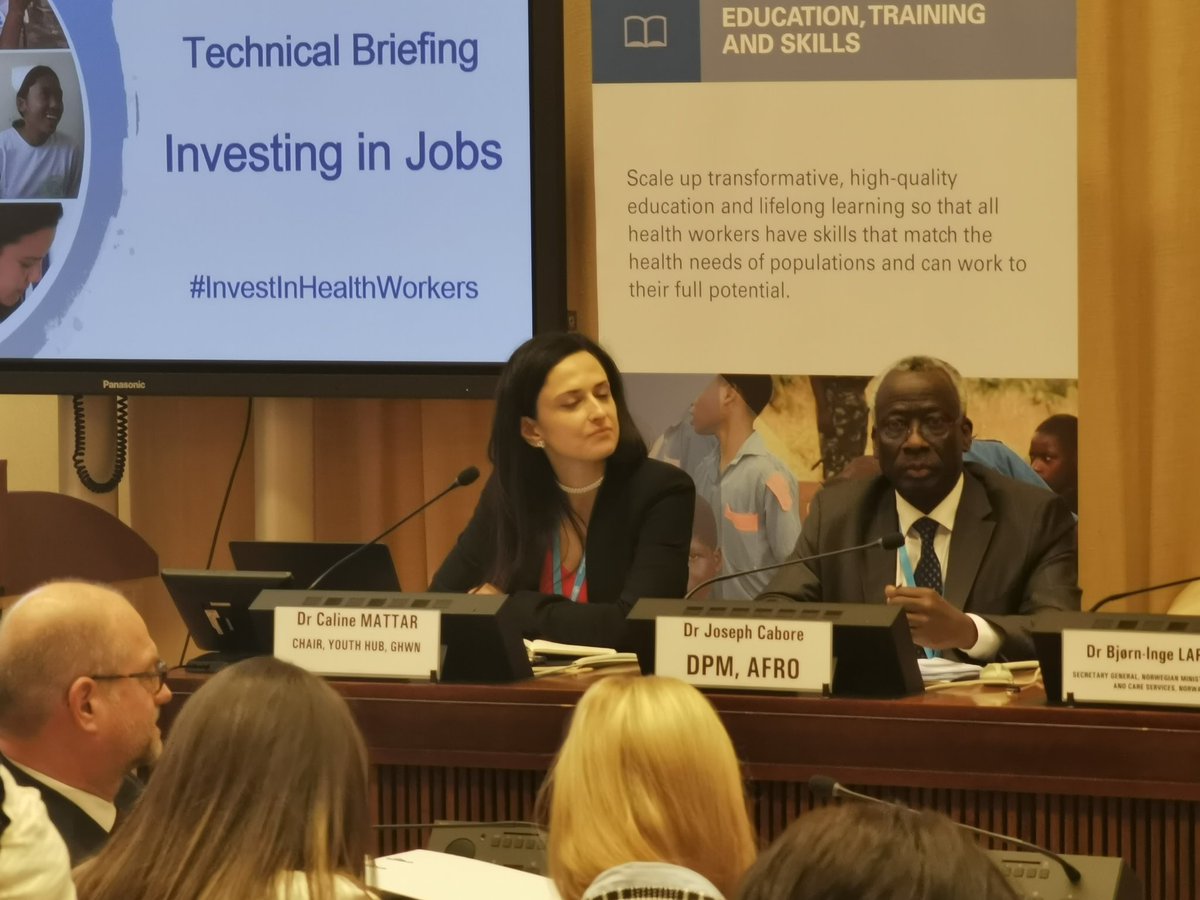 'We don't elevate one profession by pulling down another.'

@CalineMattar

#WHA72
@UNGeneva
#WMAJDN
#WHO
#HealthForAll
#InvestInHealthWorkers