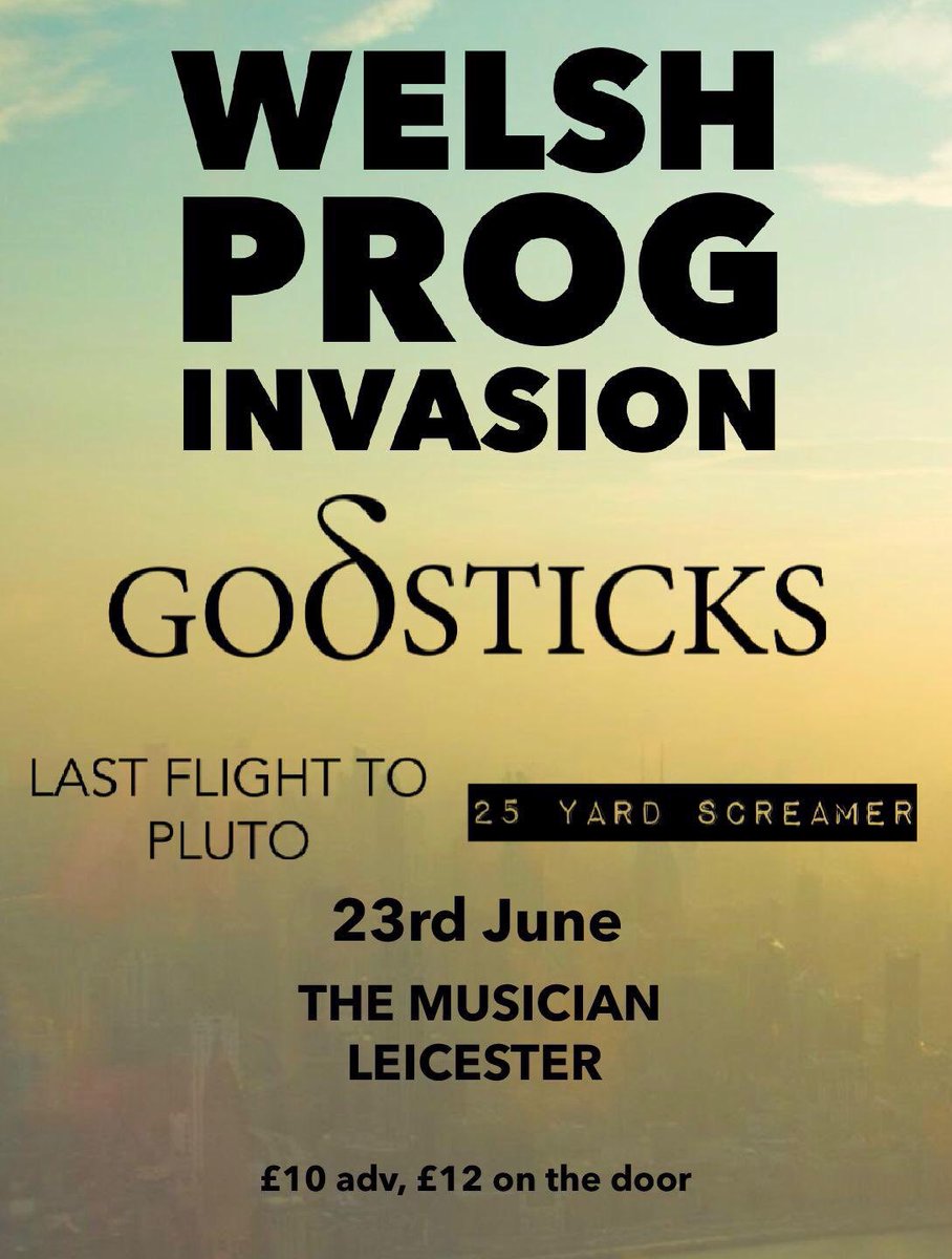Godsticks (@godsticks) on Twitter photo Exactly one month until we play The Musician in Leicester with <a href="/flight_pluto/">Last Flight To Pluto</a> and @25Screamer - get your tickets for the #WelshProgInvasion here: ticketweb.uk/event/godstickโฆ #Godsticks #FacedWithRage #Kscope #Leicester #TheMusician #Gigs #ProgGigs Exactly one month until we play The Musician in Leicester with <a href="/flight_pluto/">Last Flight To Pluto</a> and @25Screamer - get your tickets for the #WelshProgInvasion here: ticketweb.uk/event/godstickโฆ #Godsticks #FacedWithRage #Kscope #Leicester #TheMusician #Gigs #ProgGigs