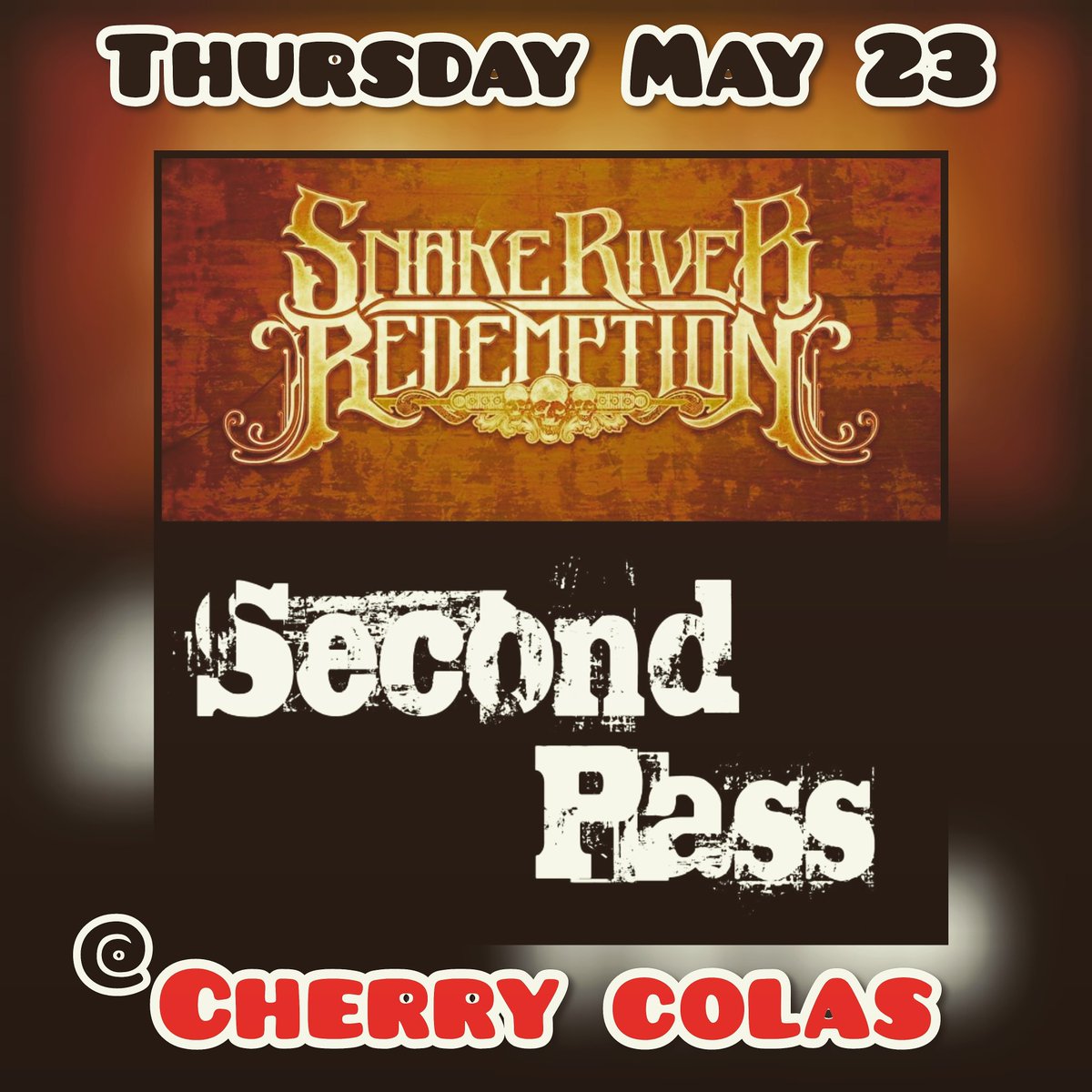 driveevents247's tweet image. Thursday night
@
@Cherry_Colas
#Toronto

A huge heavy metal double header
With
SNAKE RIVER REDEMPTION
&amp;amp;
@secondpass

Presented by:
@driveevents247

Rsvp:
facebook.com/events/2351588…

#metal #heavymetal #Ontario #Canada #RT #yyz #livemusic #music #indiemusic #heavy #rockandroll
