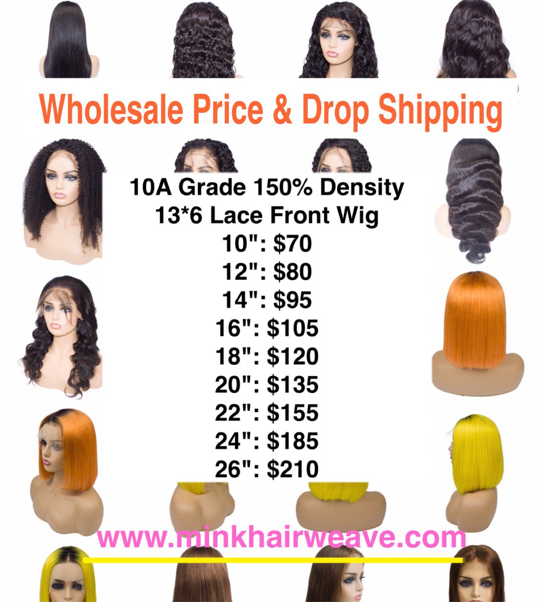 Minkhairfactory's tweet image. Mink Hair Company 10A Grade HD Transparent Lace Frontal in Stock!
 10'' $57
12'' $61
14'' $66
16'' $71
Whatsapp jayda: 
api.whatsapp.com/send?phone=861…
 
#whatfrontal #hairgoals #middlepartsewin #middlepartwig #blondehair #transparentlace #transparentlacefrontal #hairstylist #haircolor