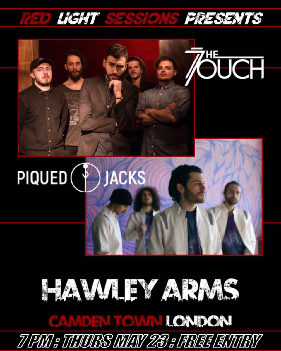 RLSessions's tweet photo. TONIGHT! Let’s kick start this bank holiday. @hawley_arms FREE ENTRY! 
@7he7ouch @PiquedJacks 
https://t.co/g6lOko7bPw https://t.co/BUTYgEQxbb
