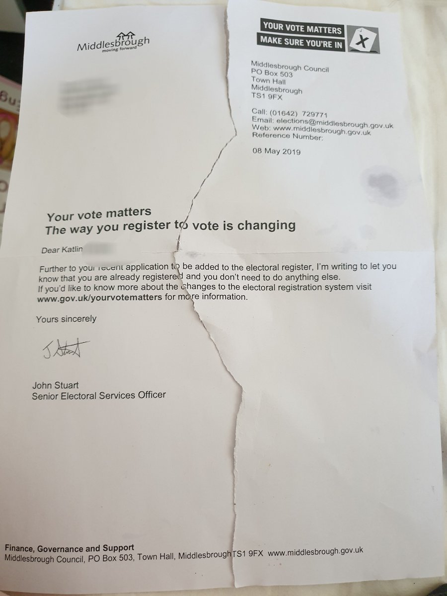 estkatlin's tweet photo. #DeniedMyVote I love how they state on the letter that "You don't need to do anything else" and then you turn up on the day and get denied. https://t.co/1ruJoIIPB6