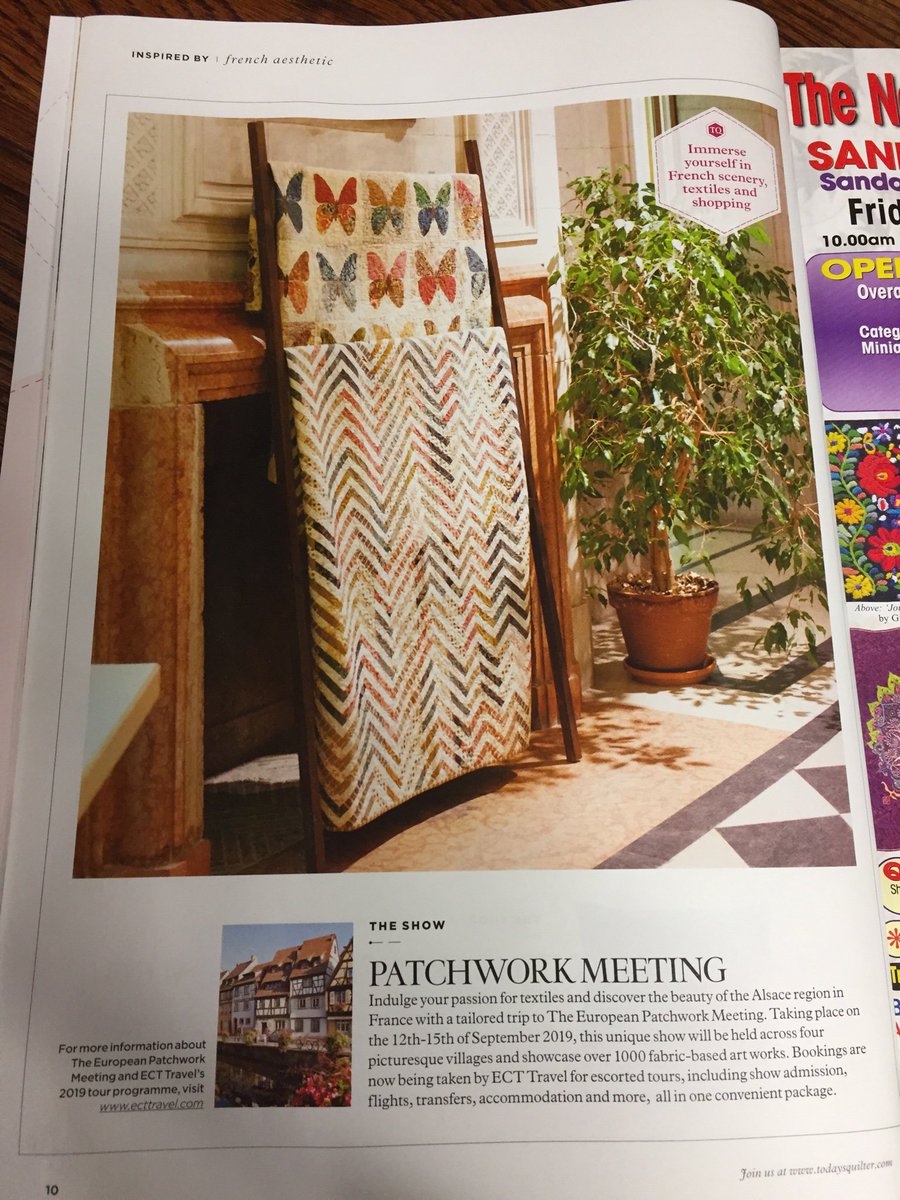 ECT Travel (@ecttravel) on Twitter photo Great feature in <a href="/todaysquilter/">Today's Quilter</a> such great event @patchwork_epm 25th Anniversary this year, not to be missed!! Great feature in <a href="/todaysquilter/">Today's Quilter</a> such great event @patchwork_epm 25th Anniversary this year, not to be missed!!