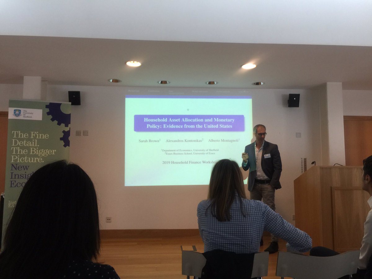CeliaTWallace's tweet photo. House Asset Allocation and Monetary Policy: Evidence from the United States. Alexandros Kontonikas @insteadsheff @sheffeconomics @sheffielduni #hfworkshop19 https://t.co/6B7OKIx57F