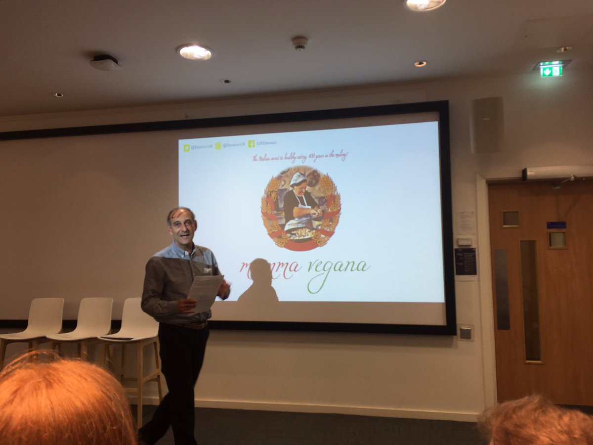 If we could bottle Leo from Mamma Vegana’s energy, we’d have a whole new business! And his #vegan food sounds amazing. <a href="/ElevatorUK/">Elevator UK</a>