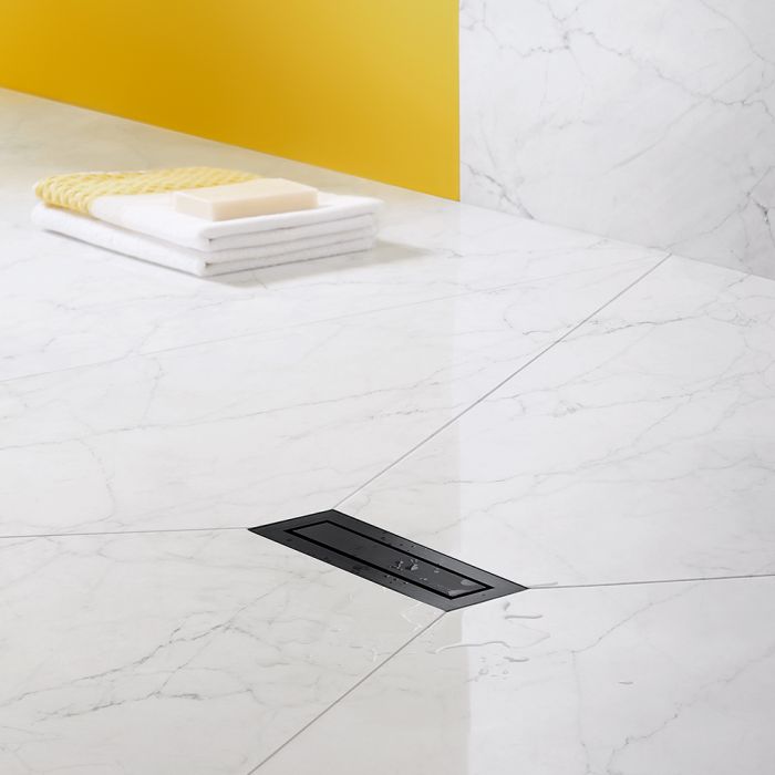 Zuhausesein's tweet photo. Floor-level showers are not only barrier-free, they are rightly regarded  as the epitome of generosity, comfort and luxury. #Dallmer offers  matching shower channel systems at the highest design level. https://t.co/TiidCJ8J09