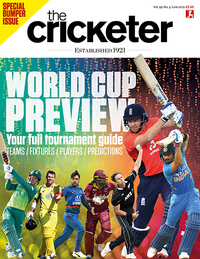 TheCricketerMag's tweet photo. 🏆 The June edition of The Cricketer: your indispensable World Cup companion!

🏏 All 10 teams previewed 
✍ Rob Smyth on 1999
🏴󠁧󠁢󠁥󠁮󠁧󠁿 @theanalyst on England
🗣 @GeorgeDobell1 on scheduling

👉 https://t.co/a4RRATLifZ https://t.co/IFyS8OKLjl