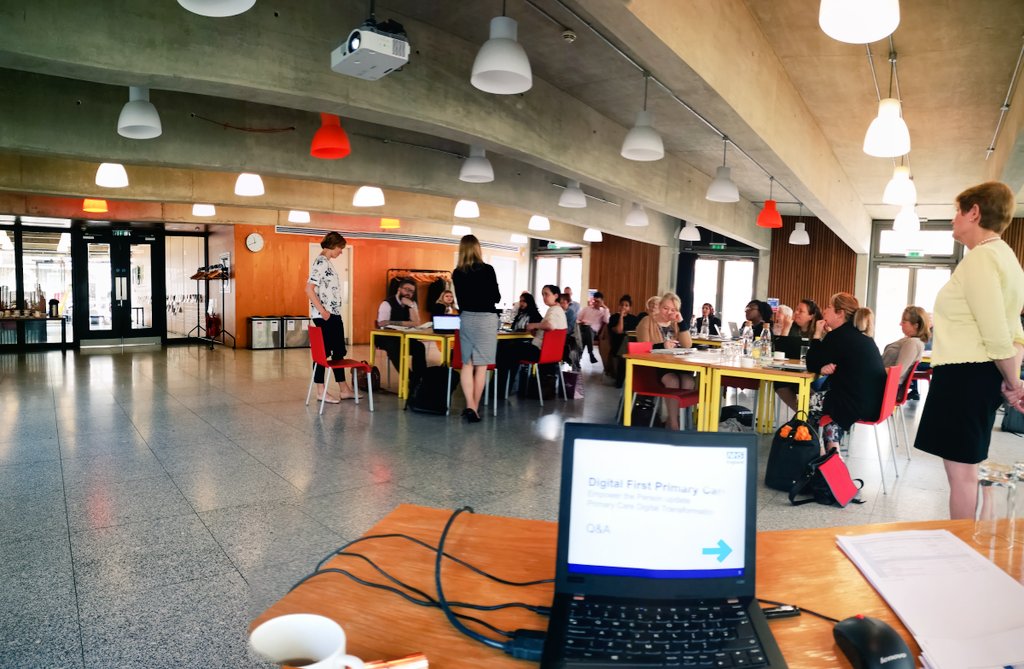 NHSJennie's tweet photo. Yesterday's session at @CoinStreet - intro from three #womenintech @BishopPolly @jabodale and Mary Hudson the new #PrimaryCare #DigitalLead for @NHSEngland. Important conversations around #AccessToRecords and #NHSwebsite #ServiceFinder. #StakeholderEngagement #NHS #DigitalHealth https://t.co/cSOc8hasTY