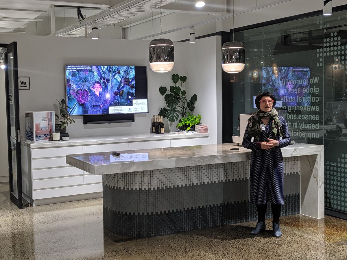Dr Tania Beer, visual storyteller extraordinaire, ecoscenographer.  Using the stage as a platform to showcase sustainability.  #livingfuture #lfcollab_melb