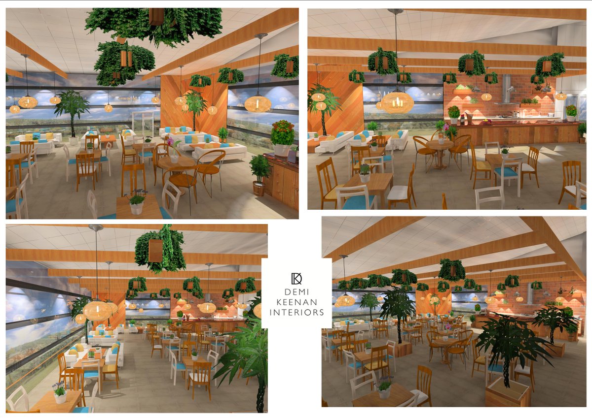 We love this design we had the pleasure to do for a garden centre cafe! I wanted to put a huge tree inside but budget wouldnt allow! Wooden and plant lined interiors, bring the outside in...🌺🤩🙏🍃.#lovedesign #interiordesign #3Drenders #3Dvisuals #happyclients #interiordesigner