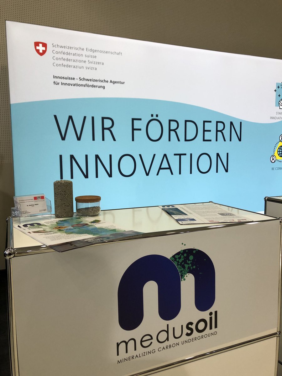 medu_soil's tweet photo. We are at #SEF19 Come and meet us at the @_Innosuisse booth #mineralizing #carbon #underground https://t.co/SmB7NrMKHe
