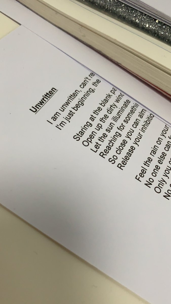 ElphieJones's tweet photo. Particularly excited about tonight’s Singing class...bringing back a bit of 2004 🙌🏻🙌🏻 #singing #unwritten https://t.co/HvTLrTBzlz