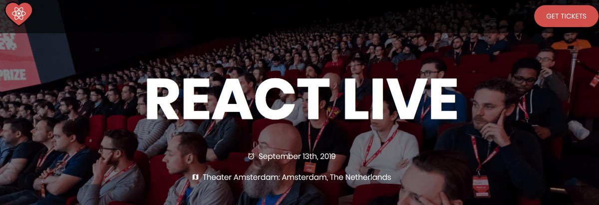 reactlivenl's tweet image. #ReactLiveNL is a single track conference focused entirely on Live coding with #Reactjs! 

Speakers confirmed so far include: @jamonholmgren @NikkitaFTW @timneutkens @miuki_miu @_maxgallo @EmmaWedekind Yoav from @cloudinary + more! 

Buy your tickets now: reactlive.eventbrite.nl