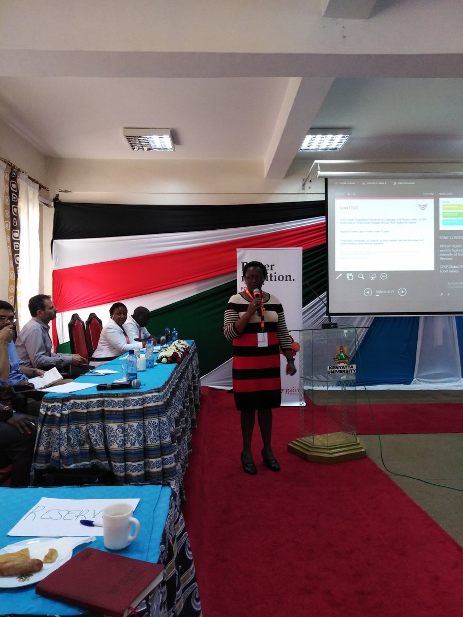 GAINAlliance_KE's tweet photo. What makes us wake up is to ensure that people have safe and nutritious foods says @LKaguara the CD for @GAINalliance in Kenya #foodsafetyconference https://t.co/QR7Q7J4VsG
