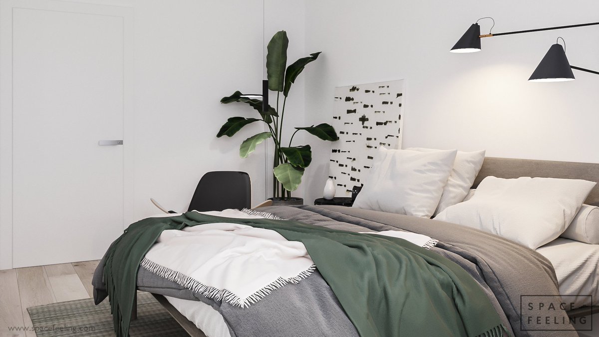 spacefeeIing's tweet photo. We love bringing shades of green into the space by incorporating it into smaller elements -Plants, throw pillows or soft blankets are always good options! https://t.co/wePKU41RYS