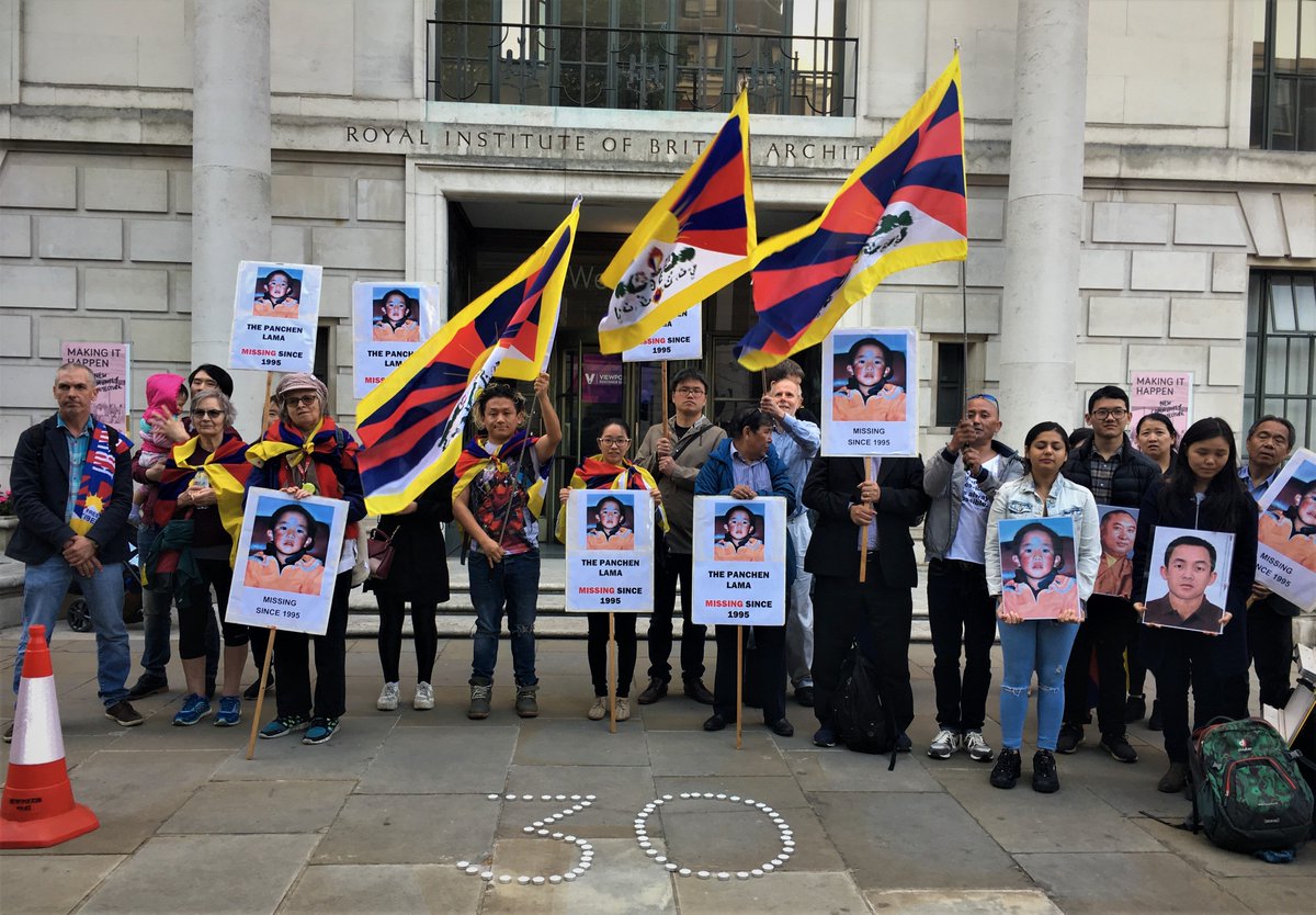 freetibetorg's tweet image. Yesterday, the Tibetan community in #London commemorated the 24 year anniversary of the Panchen Lama&apos;s abduction during a vigil in front of the Chinese embassy.

Click the link below and take action today:
secure.freetibet.org/where-panchen-…

#PanchenLama #FreeThePanchenLama #Missing