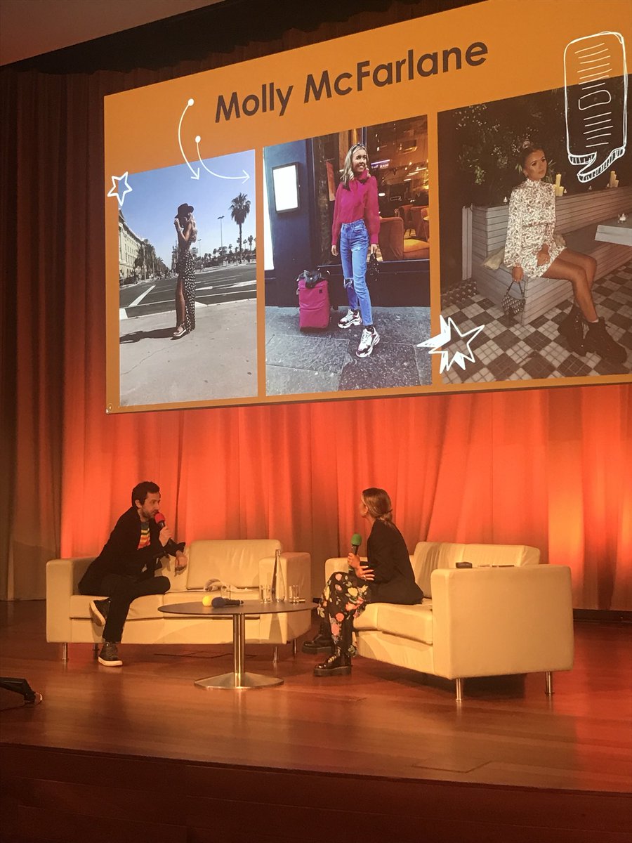 SEA_Edu's tweet photo. Molly McFarlane - Social media influencer! “All my friends went to uni!” She didn’t know what she wanted to do, she wasn’t academic but now does something she loves! Took a risk, left her job, grew in confidence and success! #swipeuptoshop #peaceandpout #FoYE19 https://t.co/T6u5w2lApV