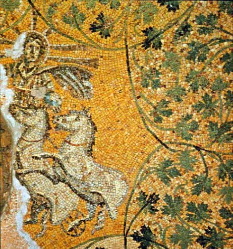 SokolowskiLuk's tweet photo. #Christus #Helios or #SolInvictus riding the chariot within the #vine_scroll ornament on the mosaic on the ceiling in Mausoleum M in the #Vatican grottoes under #StPetersBasilica. The question if the iconography of #Palmyrene #Sungods was involved?
https://t.co/CydZCmR2YX https://t.co/jEqADrCQwD