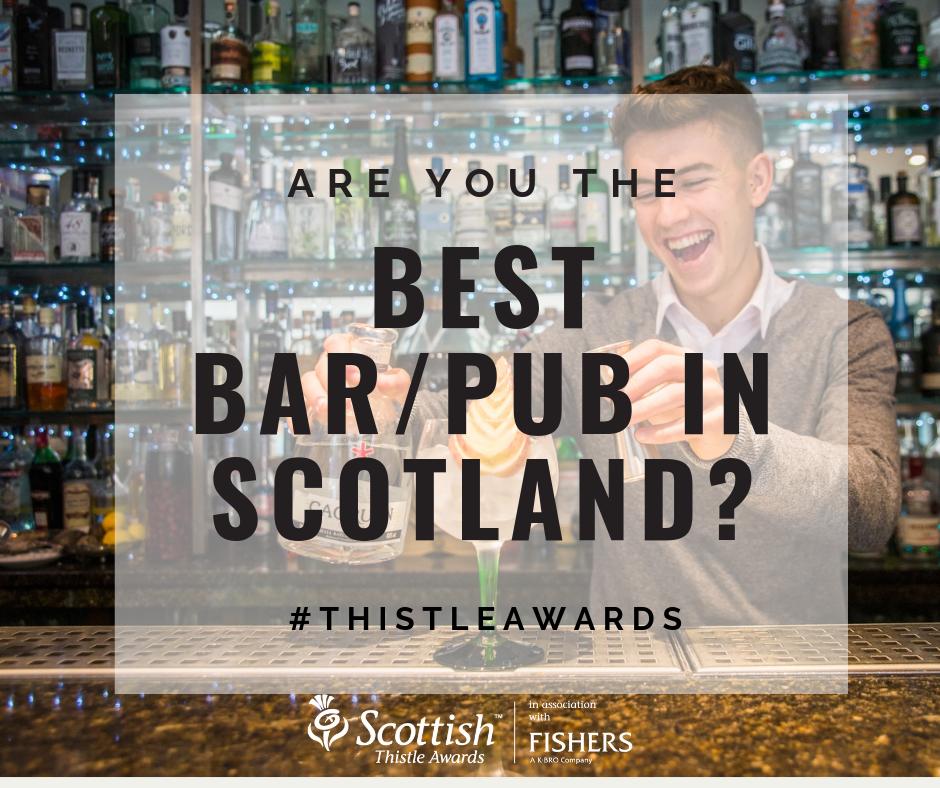 Are you the Best Bar in Scotland? Whether you offer a friendly pint by the fire or a colourful cocktail menu, nominations are now open for this year’s Scottish #ThistleAwards go.visit.sc/Bhg