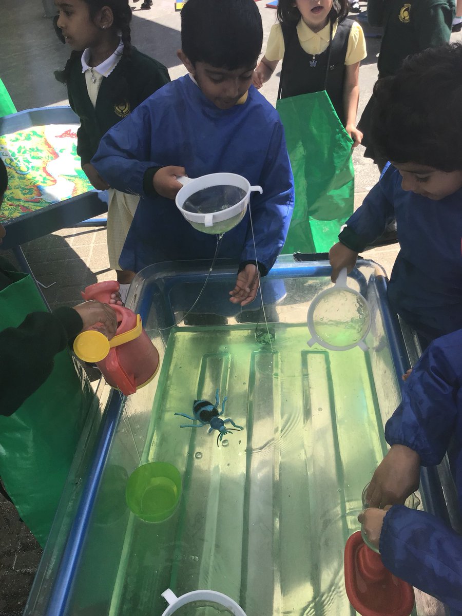 ChicksMPS's tweet photo. We are having a great time exploring the rainforest slime outside! 🐸 https://t.co/S2uDZ4R72l