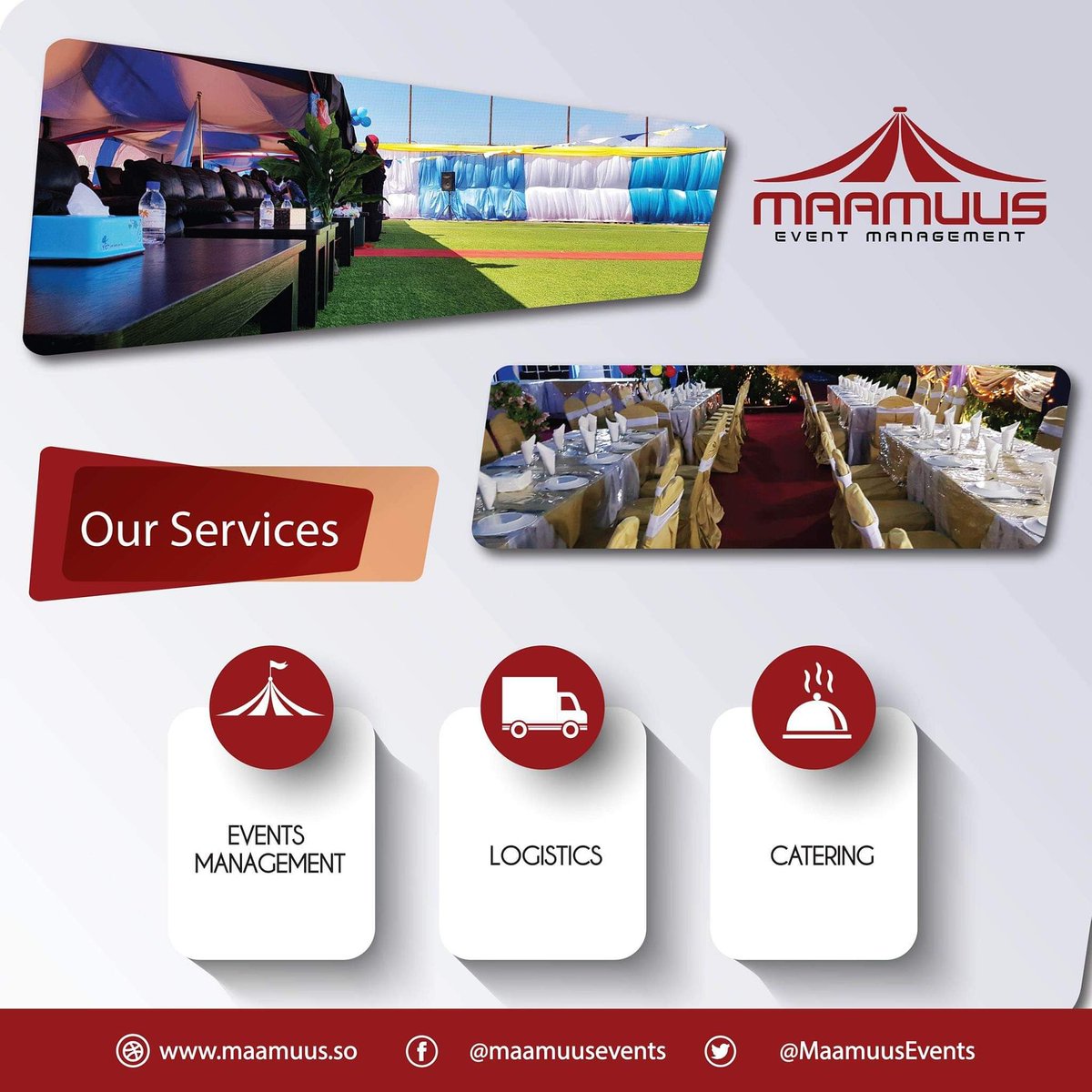MaamuusEvents's tweet photo. You have an #event we have the sollution, our services r always #Beyondimaginations @Hormuud @CU_mogadishu @IBSbankSomalia @premierbankSO @amal_bank @USAIDSomalia @GEEL_Somali @_JohnImages https://t.co/clprFeyWe1
