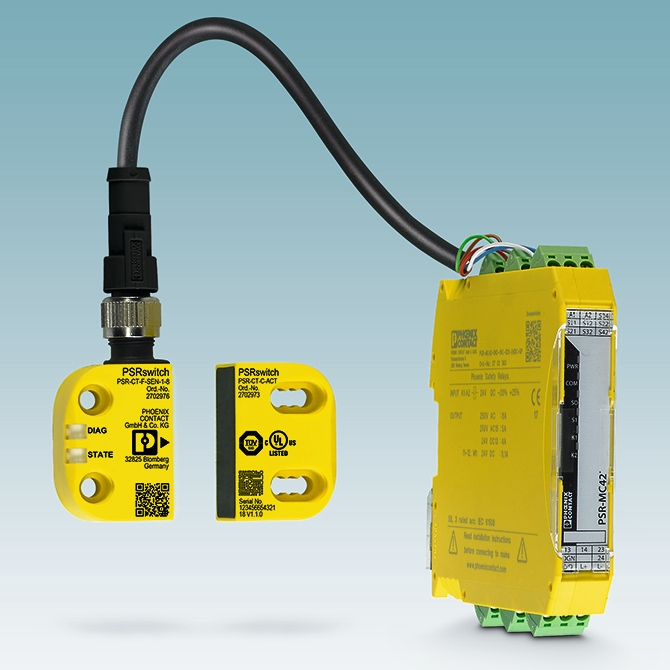 PhoenixContactE's tweet photo. Nuevo sistema de interruptores de seguridad #PSRswitch para la supervisión segura de puertas de protección y de la posición en máquinas e instalaciones de fabricación https://t.co/b8AUUK7qB9 #IOLink #PSRmini https://t.co/H3tjVS6CjS