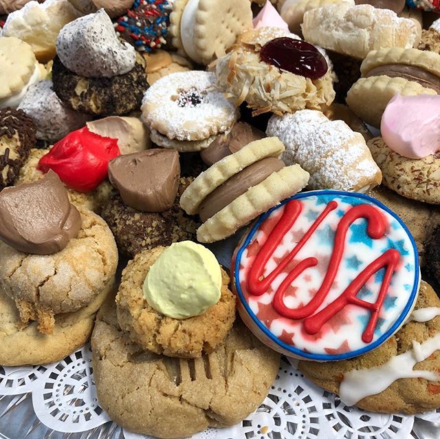 bartonsbakeshop's tweet photo. Need to bring dessert to your  Memorial Day picnic? Take an assorted cookie tray... pick one up in our store or order yours today! We will be open Friday 7am-5pm &amp; Saturday 7am-4pm— closed Sunday &amp; Monday.. we will resume normal business hours on Tuesday. #bartonsbakeshop #r… https://t.co/wz1vvMQTQY