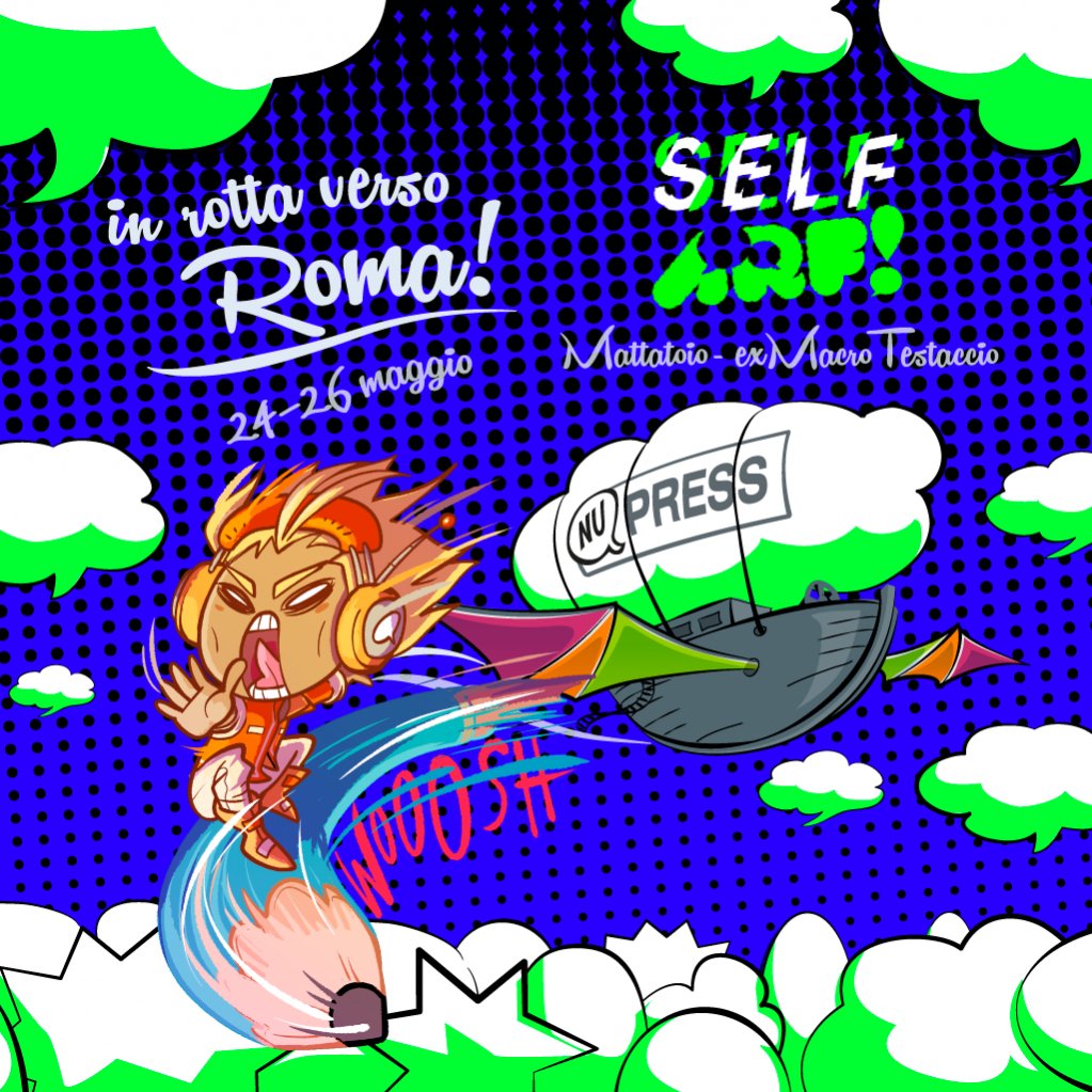 EdizioniNuPress's tweet photo. @arfestival ARRIVIAMO!
Da domani a domenica ci trovate nell'area totalmente gratuita #SELFARF! all'interno del MACRO Testaccio "La Pelanda" con i nostri fumetti e i nostri autori Elena Liberati, @IlaPlotto , Nicole Serra, @GufyChirpsHere e @Bettafly https://t.co/dk5anjT8OR