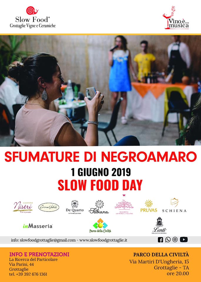 PruvasSCA's tweet photo. In occasione dello #SlowFoodDay, grazie a @SlowGrottaglie, approfondimento sul vitigno #Negroamaro e degustazioni a cura del relatore Slow Wine @giuseppbarretta https://t.co/txiitXcC8f