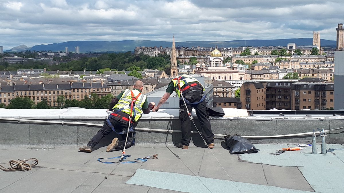 Roof works being undertaken to one of our Manged Sites, great to see Health &amp; Safety ticking all the boxes.