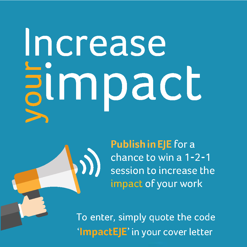 EJEndo's tweet photo. Have you published in EJE since 01 May 2018? You can also enter the EJE Increase your impact competition to win a 1-2-1 session to receive support to increase your post-publication impact. To enter, send an email with the subject line ‘ImpactEJE’ to eje@bioscientifica.com https://t.co/gPFCqnEt1c