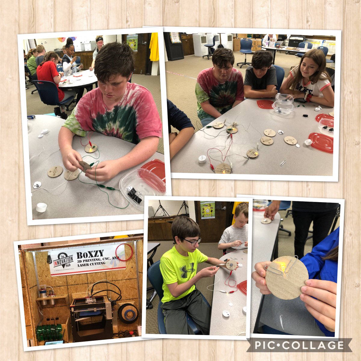 GMSStory's tweet photo. Innovation Hub brings the Steam Roller to GMS EAST. Students are experimenting with electricity and completing simple circuits. #GMSIgniteLearning  #GMSStory https://t.co/SPpKzLttIv