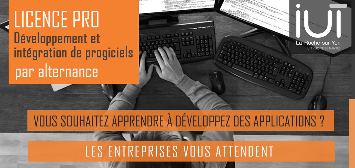 campuslrsy's tweet photo. #JobEnAlternance #LRSY
📣Le métier de développeur informatique vous intéresse ? Est susceptible d'intéresser un de vos contacts ?
Il reste des places en licence proDéveloppement et intégration de progiciel pour la rentrée prochaine !
Candidature sur https://t.co/R62Vksdb5I. https://t.co/CX3JrmkYQQ