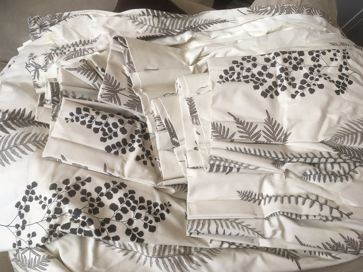 JonesSoftFurn's tweet photo. These curtains had been stored creased and squashed in a box in the garage after my customer moved house. I lovingly altered and restored them to fit the new place. #curtains #alterations #softfurnishings #jonessoftfurnishings #harrow #curtainmaker #movinghouse #formerglory https://t.co/ts0ZZFAhRS