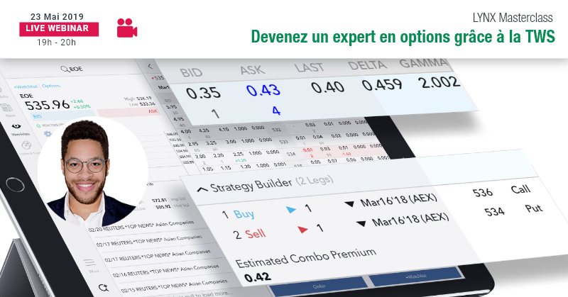 VideoBourse_fr's tweet photo. 📈Ce soir à 19h 📉 @lynxfrance Masterclass avec @TshiamangaC : Devenez un expert en options grâce à la plateforme Trader Workstation.

>> Informations et inscriptions gratuites : https://t.co/lzNdyI43bz

#trading #bourse #options #TraderWorkstation https://t.co/DFCQtNRoAW