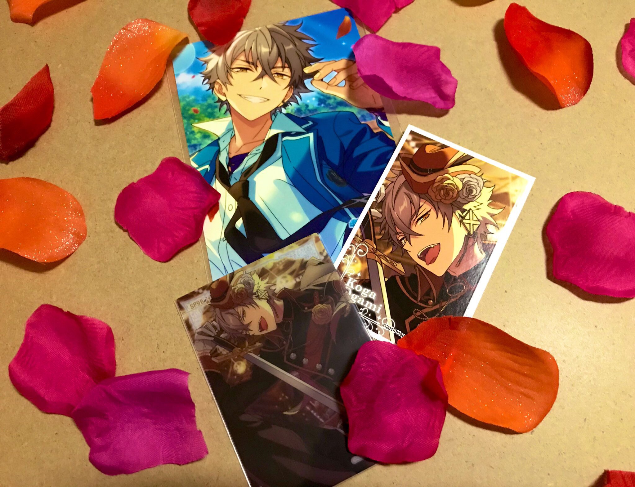 ひかりん あんスタ探し物 画像の大神晃牙 カードバトラー開花後 バンケット開花前後 の絵柄のグッズを回収しております とるぱか コロッタ 生ブロマイド ぱしゃこれetc こちらの絵柄はなんでも探しております お手元にありましたら交換